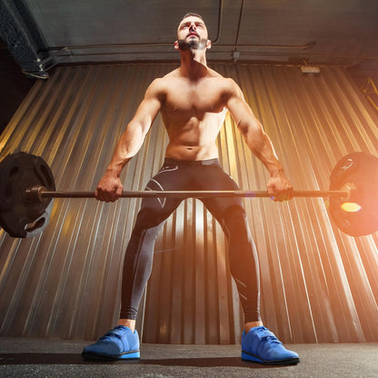 MEGIN Deadlift Shoes – Elevated Heel Gym Footwear for Powerlifting, Weightlifting & Strength Training – Non-Slip Sole Lifting Shoes for Men