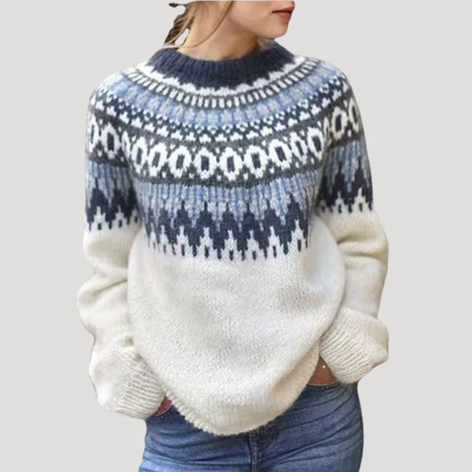 Women’S Nordic Knit Winter Sweater – Premium Soft Edition