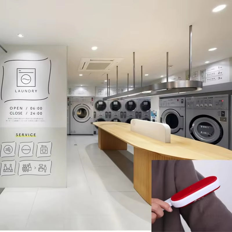 Self-Cleaning Lint Sticking Roller 2 Sides Dedusting Brush Pet Hair Remover Brush Removing Dog Cat Hair from Sofa Carpet Clothes