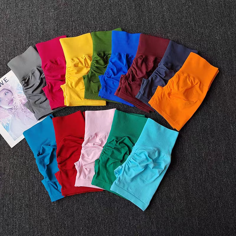 Summer Yoga Shorts Women Fitness Shorts Breathable Sports High Waist Running Shorts Cycling Shorts Workout Gym Sports Shorts